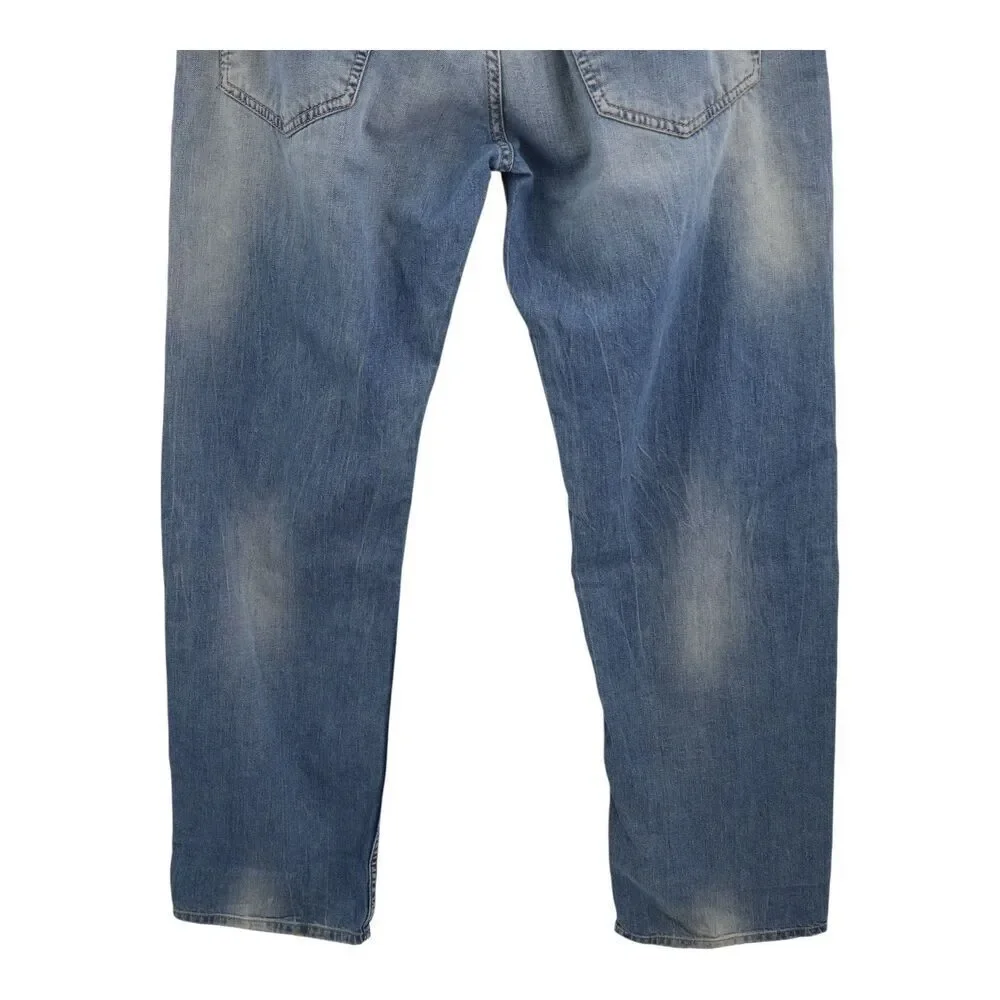 Diesel Larkee Relaxed Blue Regular Comfort Straight Jeans Mens Size 36 x 32